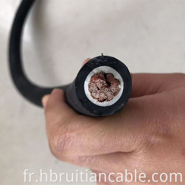 16 mm 25 mm 35 mm 50 mm 70 mm 95 mm Câble de soudage de fil électrique de cuivre à noyau flexible